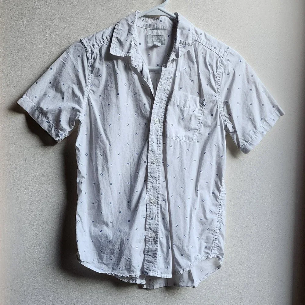 Children's Place White Button Down Shirt Size 10/12
